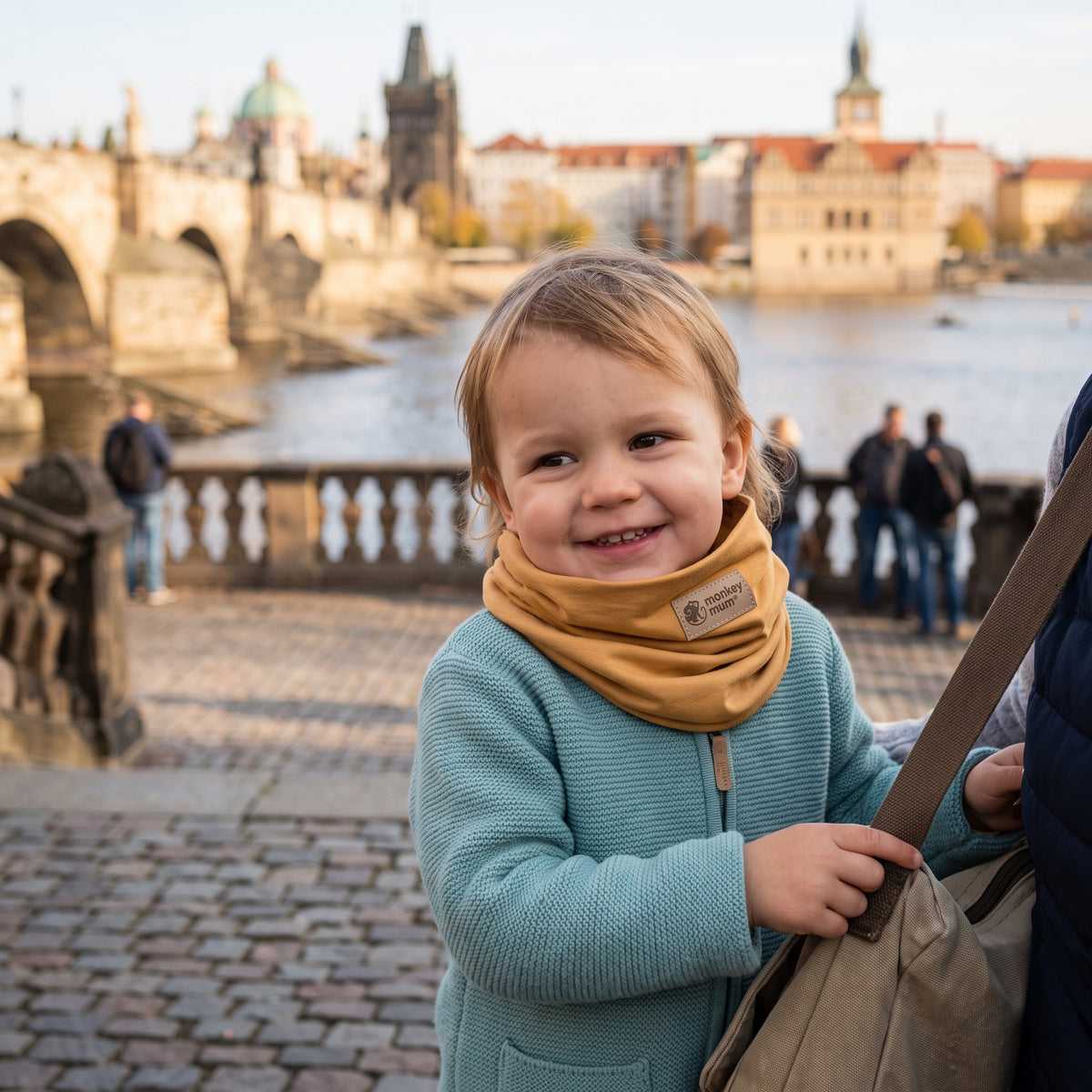 Komin Monkey Mum® - Musztardowy
