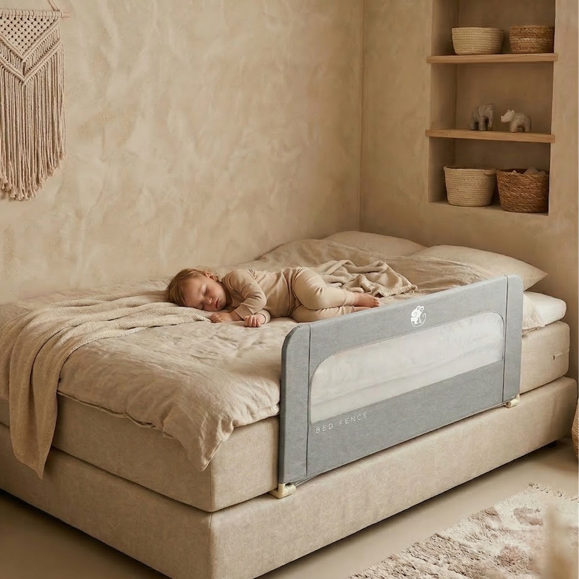 Barierka do łóżka Monkey Mum® Short- rozpakowana