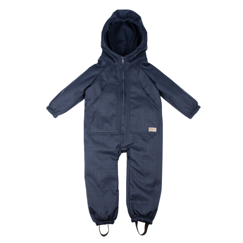 Monkey Mum® Dziecięcy zimowy kombinezon softshellowy z barankiem - Bajkowy wieczorynek - roz. 98/104, 110/116