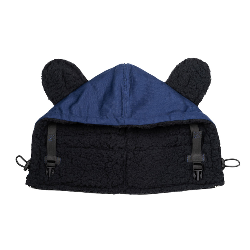 Monkey Mum® Ocieplany kaptur do nosidełka Carrie - Granatowy