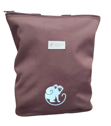 Dziecięcy softshellowy plecak Monkey Mum® - Brązowy