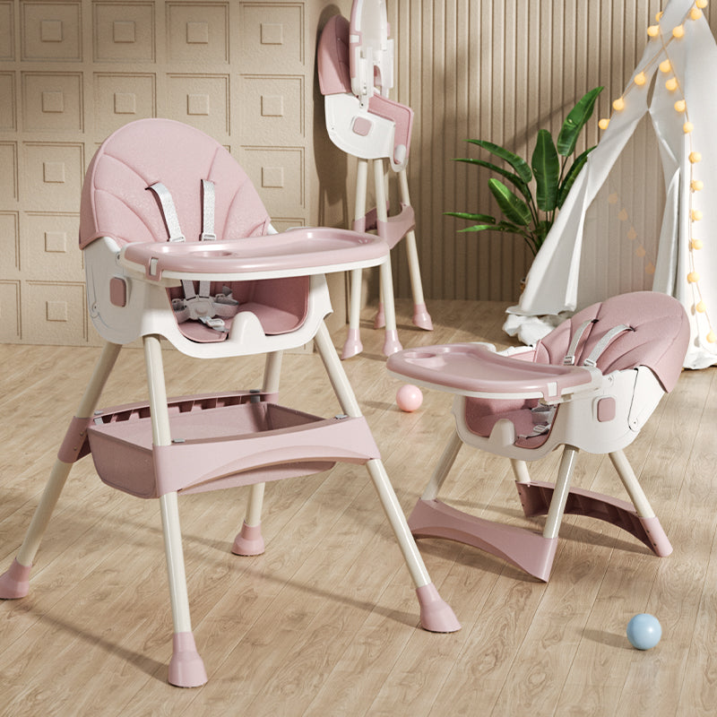 Dziecięce krzesełko do karmienia 2w1 Comfort - Różowe