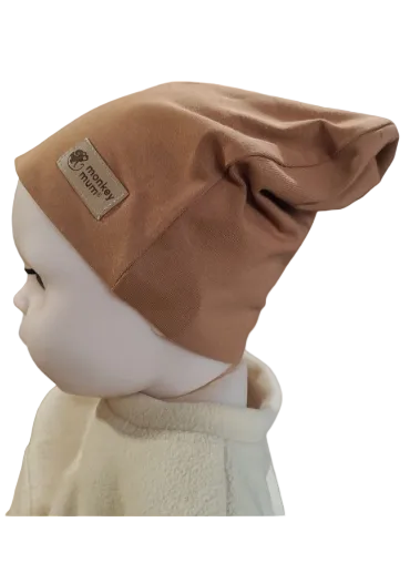 Czapka Monkey Mum® - Jasnobrązowa