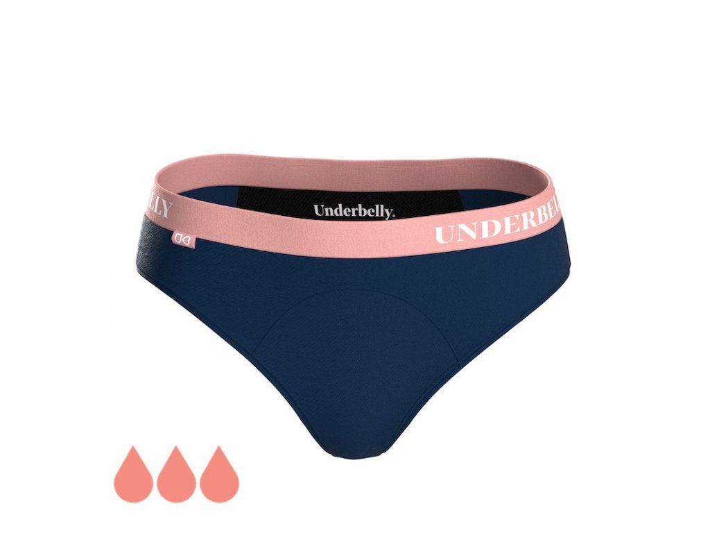 Majtki menstruacyjne Underbelly univers, Silniejsza miesiączka - niebieskie