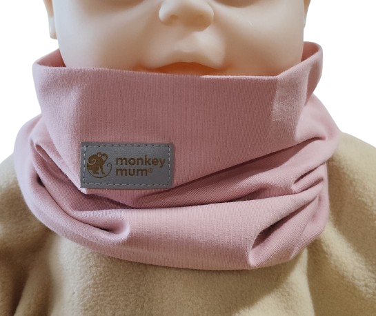 Komin Monkey Mum® - Jasnoróżowy