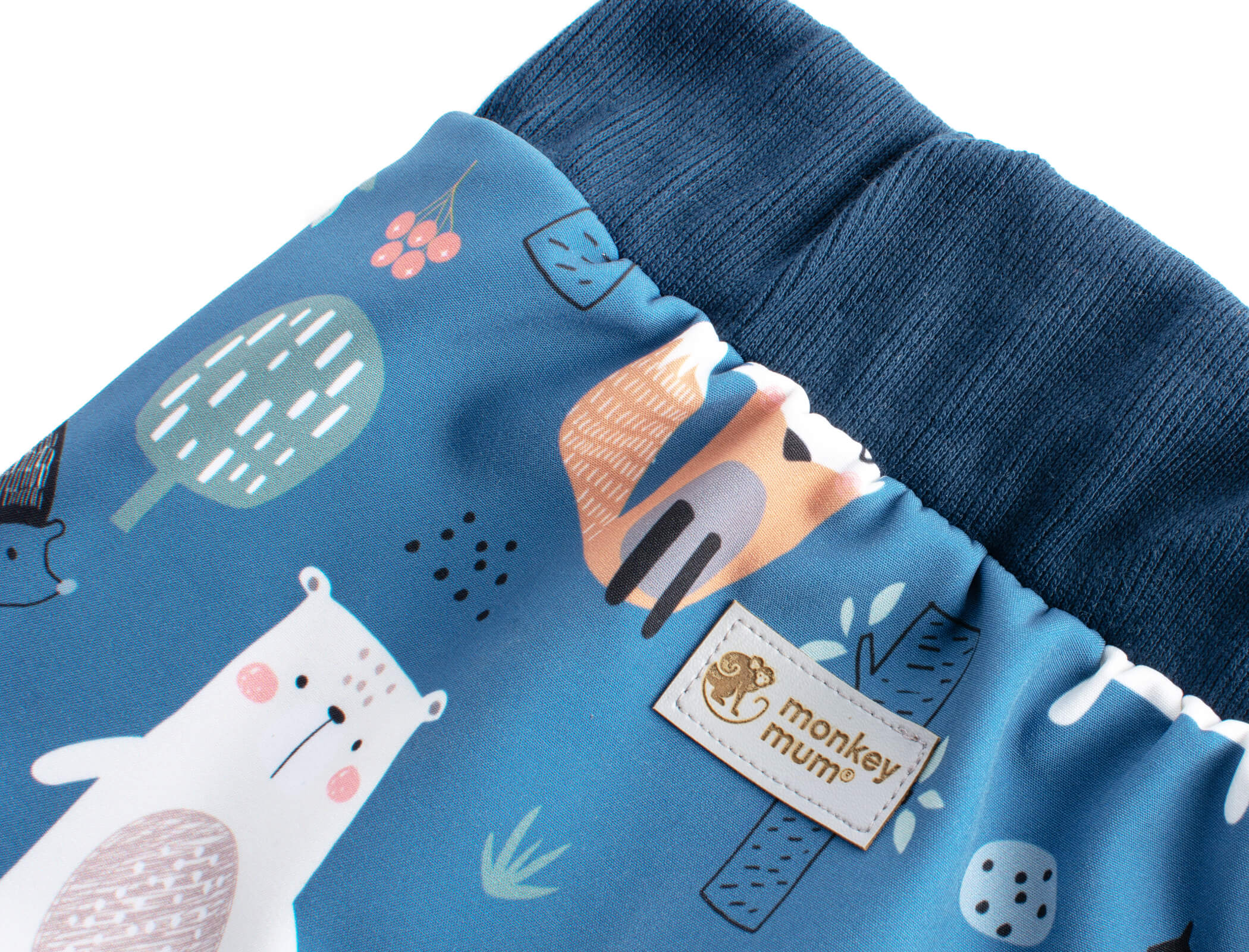 Dziecięce softshellowe spodnie z membraną Monkey Mum® - Nocne zwierzątka