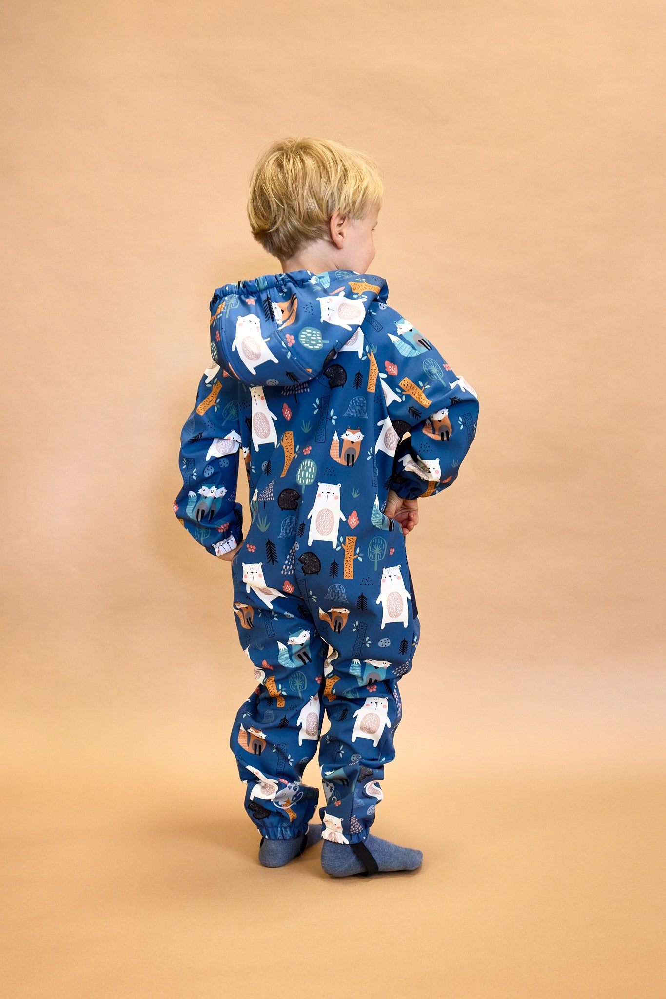 Monkey Mum® Kombinezon softshellowy z membraną – Tajemnicza wycieczka - roz. 62/68, 74/80