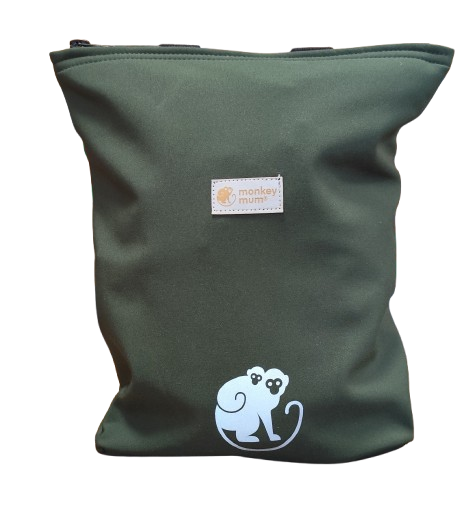 Dziecięcy softshellowy plecak Monkey Mum® - Ciemnozielony